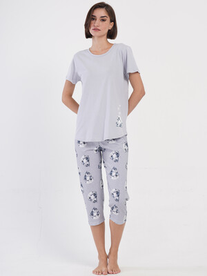 Купить Бавовняний комплект з капрі VIENETTA 4051671180 в Украина в Lingerie.ua - Одяг для дому та відпочинку, Фото 2