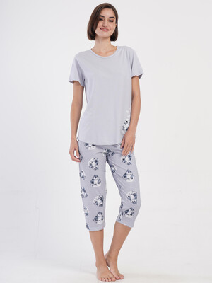 Купить Бавовняний комплект з капрі VIENETTA 4051671180 в Украина в Lingerie.ua - Одяг для дому та відпочинку, Фото 3