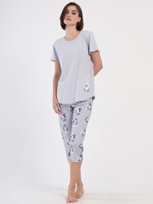 Купить Бавовняний комплект з капрі VIENETTA 4051671180 в Украина в Lingerie.ua - Одяг для дому та відпочинку, Фото 8