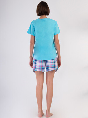 Купить Хлопковый летний костюм женский из футболки и шорт VIENETTA 4091510850 в Украина в Lingerie.ua - Одяг для дому та відпочинку, Фото 5