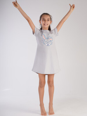 Купить Хлопковая туника с коротким рукавом VIENETTA 2124750000  в Украина в Lingerie.ua - Одяг для дому та відпочинку, Фото 3