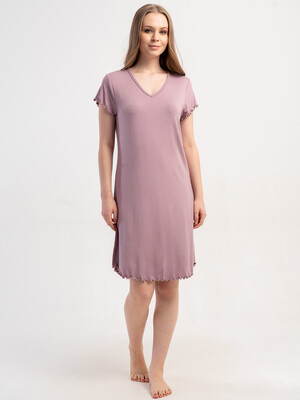 Купить Ночная сорочка из вискозы с коротким рукавом VIENETTA 6010020000  в Украина в Lingerie.ua - Одяг для дому та відпочинку, Фото 3