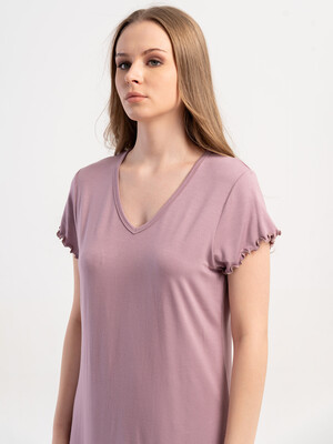 Купить Ночная сорочка из вискозы с коротким рукавом VIENETTA 6010020000  в Украина в Lingerie.ua - Одяг для дому та відпочинку, Фото 4