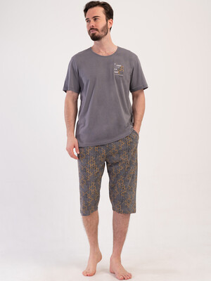 Хлопковый летний костюм (футболка + капри) VIENETTA MAN 4081670278