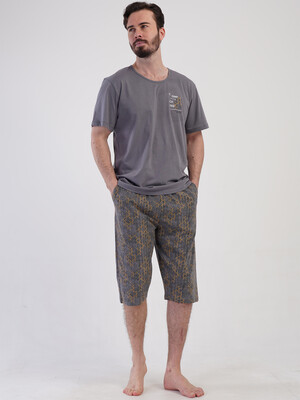 Купить Хлопковый летний костюм (футболка + капри) VIENETTA MAN 4081670278 в Украина в Lingerie.ua - Одяг для дому та відпочинку, Фото 2