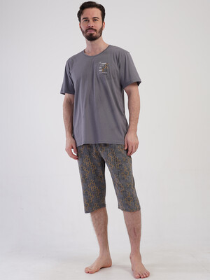 Купить Хлопковый летний костюм (футболка + капри) VIENETTA MAN 4081670278 в Украина в Lingerie.ua - Одяг для дому та відпочинку, Фото 5