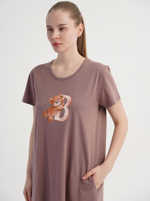 Купить Хлопковая летняя туника с коротким рукавом VIENETTA 6011490000 в Украина в Lingerie.ua - Одяг для дому та відпочинку, Фото 9