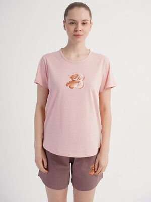 Купить Летний комплект женский (футболка + шорты) VIENETTA 6011510000 в Украина в Lingerie.ua - Одяг для дому та відпочинку, Фото 4