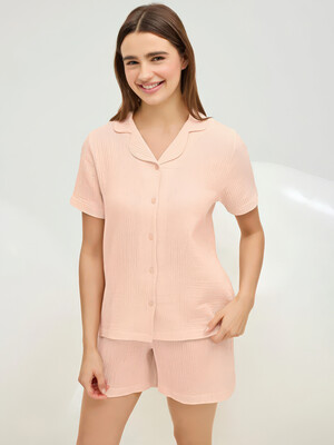 Купить Летний женский костюм (рубашка + шорты) SEVIM 16831 в Украина в Lingerie.ua - Одяг для дому та відпочинку, Фото 2