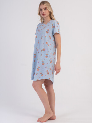 Купить Хлопковая туника с коротким рукавом VIENETTA 6020687340 в Украина в Lingerie.ua - Одяг для дому та відпочинку, Фото 2