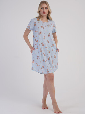 Купить Хлопковая туника с коротким рукавом VIENETTA 6020687340 в Украина в Lingerie.ua - Одяг для дому та відпочинку, Фото 5