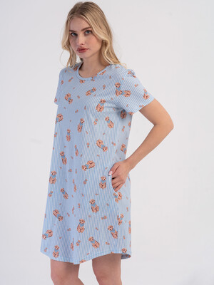 Купить Хлопковая туника с коротким рукавом VIENETTA 6020687340 в Украина в Lingerie.ua - Одяг для дому та відпочинку, Фото 6