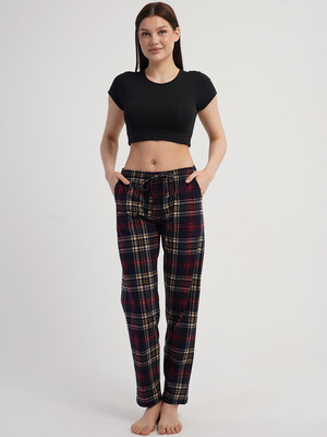 Купить Хлопковые домашние брюки женские VIENETTA 6020214445 в Украина в Lingerie.ua - Одяг для дому та відпочинку, Фото 4