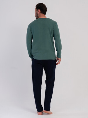 Купить Хлопковый домашний костюм (лонгслив + брюки) VIENETTA MAN 6040720000 в Украина в Lingerie.ua - Одяг для дому та відпочинку, Фото 11