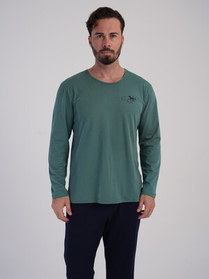 Купить Хлопковый домашний костюм (лонгслив + брюки) VIENETTA MAN 6040720000 в Украина в Lingerie.ua - Одяг для дому та відпочинку, Фото 9
