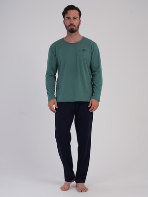 Купить Хлопковый домашний костюм (лонгслив + брюки) VIENETTA MAN 6040720000 в Украина в Lingerie.ua - Одяг для дому та відпочинку, Фото 7