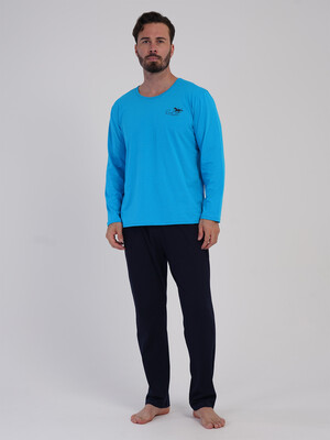 Купить Хлопковый домашний костюм (лонгслив + брюки) VIENETTA MAN 6040720000 в Украина в Lingerie.ua - Одяг для дому та відпочинку, Фото 6