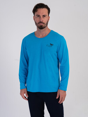 Купить Хлопковый домашний костюм (лонгслив + брюки) VIENETTA MAN 6040720000 в Украина в Lingerie.ua - Одяг для дому та відпочинку, Фото 5