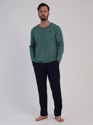Купить Хлопковый домашний костюм (лонгслив + брюки) VIENETTA MAN 6040720000 в Украина в Lingerie.ua - Одяг для дому та відпочинку, Фото 4