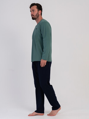 Купить Хлопковый домашний костюм (лонгслив + брюки) VIENETTA MAN 6040720000 в Украина в Lingerie.ua - Одяг для дому та відпочинку, Фото 12