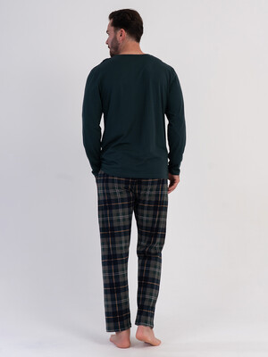 Купить Хлопковый домашний костюм (лонгслив + брюки) VIENETTA MAN 6051854612 в Украина в Lingerie.ua - Одяг для дому та відпочинку, Фото 6