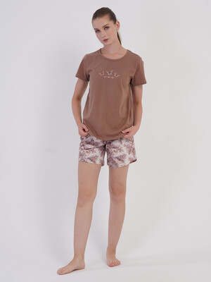 Купить Хлопковый комплект из футболки и шорт VIENETTA 6060787643 в Украина в Lingerie.ua - Одяг для дому та відпочинку, Фото 3