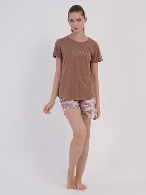 Купить Хлопковый комплект из футболки и шорт VIENETTA 6060787643 в Украина в Lingerie.ua - Одяг для дому та відпочинку, Фото 8