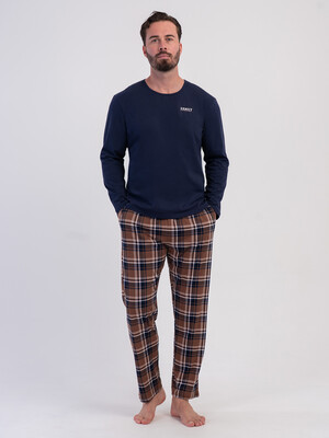 Хлопковый домашний костюм (лонгслив + брюки) VIENETTA MAN 6052891072