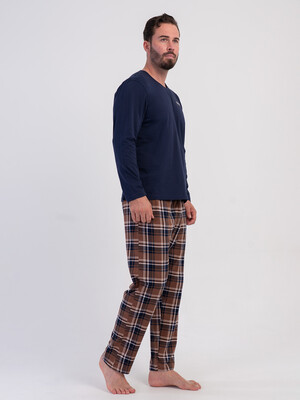 Купить Хлопковый домашний костюм (лонгслив + брюки) VIENETTA MAN 6052891072 в Украина в Lingerie.ua - Одяг для дому та відпочинку, Фото 3
