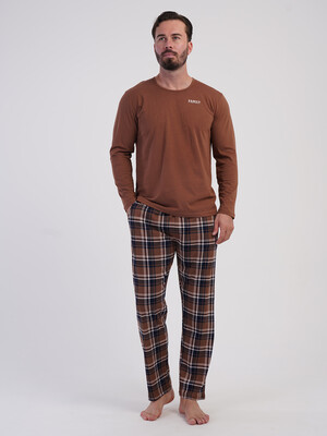Купить Хлопковый домашний костюм (лонгслив + брюки) VIENETTA MAN 6052891072 в Украина в Lingerie.ua - Одяг для дому та відпочинку, Фото 6