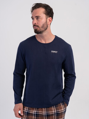 Купить Хлопковый домашний костюм (лонгслив + брюки) VIENETTA MAN 6052891072 в Украина в Lingerie.ua - Одяг для дому та відпочинку, Фото 7
