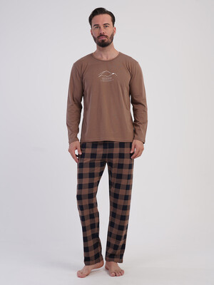 Купить Хлопковый домашний костюм мужской (лонгслив + брюки) VIENETTA MAN 6052344234 в Украина в Lingerie.ua - Одяг для дому та відпочинку, Фото 4