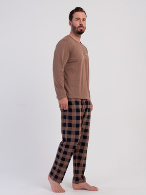 Купить Хлопковый домашний костюм мужской (лонгслив + брюки) VIENETTA MAN 6052344234 в Украина в Lingerie.ua - Одяг для дому та відпочинку, Фото 7