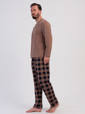 Купить Хлопковый домашний костюм мужской (лонгслив + брюки) VIENETTA MAN 6052344234 в Украина в Lingerie.ua - Одяг для дому та відпочинку, Фото 8