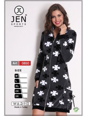 Купить Халат велюровый женский yна молнии JEN 0850   в Украина в Lingerie.ua - Одяг для дому та відпочинку, Фото 3