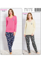 Купить Домашній комплект жіночий з довгим рукавом VIENETTA 7060044255 в Украина в Lingerie.ua - Одяг для дому та відпочинку, Фото 2