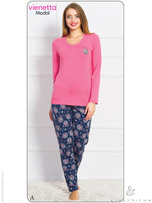 Купить Домашній комплект жіночий з довгим рукавом VIENETTA 7060044255 в Украина в Lingerie.ua - Одяг для дому та відпочинку, Фото 3