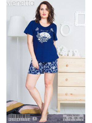 Купить Комплект женский из футболки и шорт VIENETTA 9090431556 в Украина в Lingerie.ua - Одяг для дому та відпочинку, Фото 1