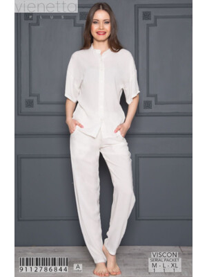Купить Штапельный женский костюм с брюками VIENETTA 9112786844 в Украина в Lingerie.ua - Одяг для дому та відпочинку, Фото 1