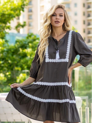 Купить Батистовое платье с кружевом LINGERIE Provence 170437  в Украина в Lingerie.ua - Одяг для дому та відпочинку, Фото 12