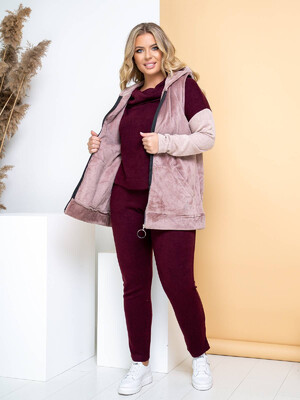 Купить Теплий жилет на блискавці LINGERIE 170412 в Украина в Lingerie.ua - Одяг для дому та відпочинку, Фото 3