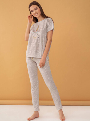 Купить Домашний комплект с коротким рукавом FEYZA 4010 в Украина в Lingerie.ua - Одяг для дому та відпочинку, Фото 4
