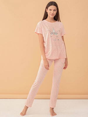 Купить Домашний комплект с коротким рукавом FEYZA 4010 в Украина в Lingerie.ua - Одяг для дому та відпочинку, Фото 5