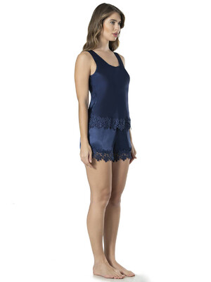 Купить Комплект из майки и шорт VIENETTA SATEEN 1609095007 в Украина в Lingerie.ua - Одяг для дому та відпочинку, Фото 3