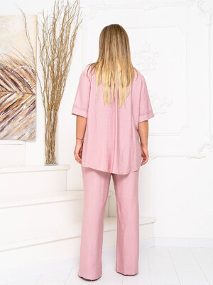 Купить Льняная рубашка большого размера LINGERIE 170559-1  в Украина в Lingerie.ua - Одяг для дому та відпочинку, Фото 6