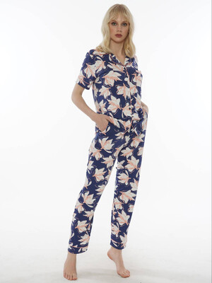 Купить Женская классическая пижама с коротким рукавом VIENETTA 0110250565 в Украина