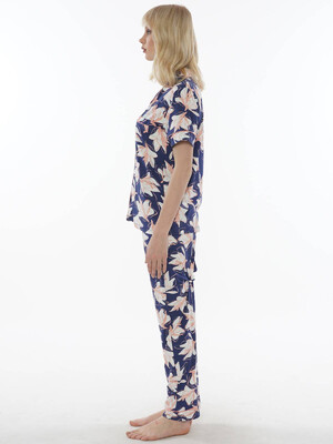 Купить Женская классическая пижама с коротким рукавом VIENETTA 0110250565 в Украина в Lingerie.ua - Одяг для дому та відпочинку, Фото 4