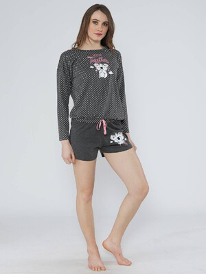 Купить Хлопковый комплект с шортами VIENETTA 1011911404 в Украина в Lingerie.ua - Одяг для дому та відпочинку, Фото 6