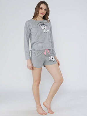 Купить Хлопковый комплект с шортами VIENETTA 1011911404 в Украина в Lingerie.ua - Одяг для дому та відпочинку, Фото 7