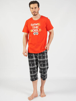 Купить Комплект із натуральної бавовни з капрі GAZZAZ 0123232841 в Украина